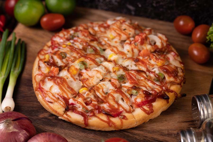  Pizza Aioli o. pik. Curry Sauce